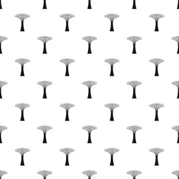Artificial tree in Singapore pattern, simple style Stock Illustration