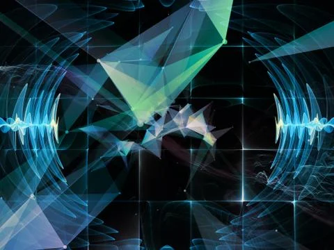 Artificial Virtual World 库存插图