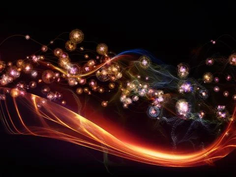 Artificial Virtual World Stock Illustration