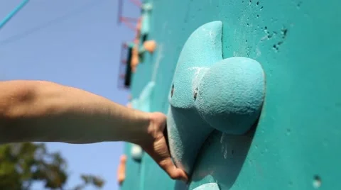 Artificial wall climbing Stock-Footage 42638810