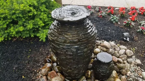 Artificial waterfall 4 Stock Footage 90914176