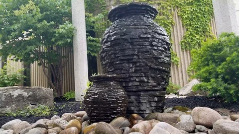 Artificial waterfall 8 Stock Footage 90914153