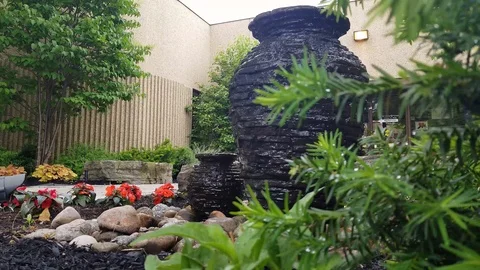 Artificial waterfall 9 Stock Footage 90914156