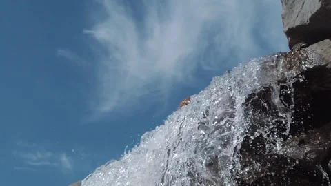 Artificial waterfall in the city park Video stock 162533430