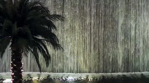 Artificial Waterfall Video stock 11019563