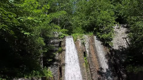 Artificial waterfall Video stock 44120773