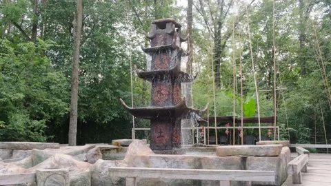 Artificial waterfall Stock Footage 137654560