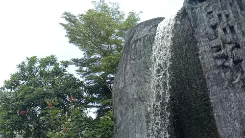 Artificial Waterfall Stock Footage 272371109
