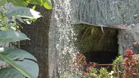 Artificial Waterfall Stock Footage 272373612