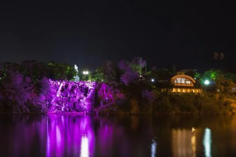 Artificial waterfall Stock Photos