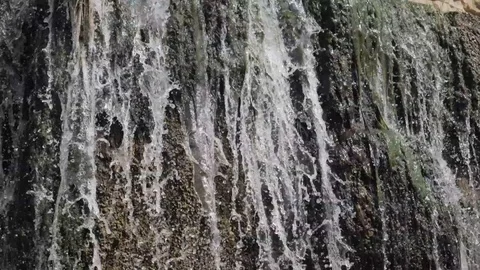 Artificial waterfall in slow motion Видео 106020750
