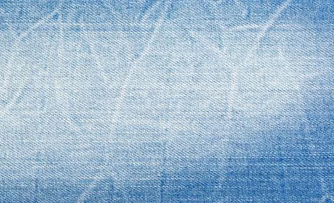 Artificially aged denim, close-up Illustrazione stock