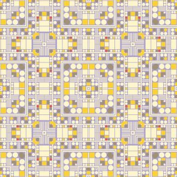 Artificially generated square seamless pattern Stock Illustration
