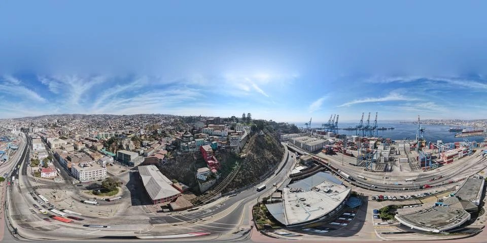 Artillería and Paseo 21 de Mayo de Valparaíso Stock Photos