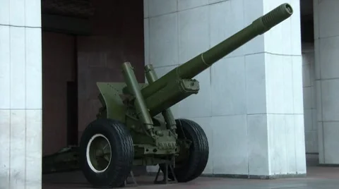 Artillery Cannon Stock Footage 7130275