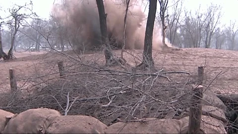 Artillery fire Stock Footage 235264196