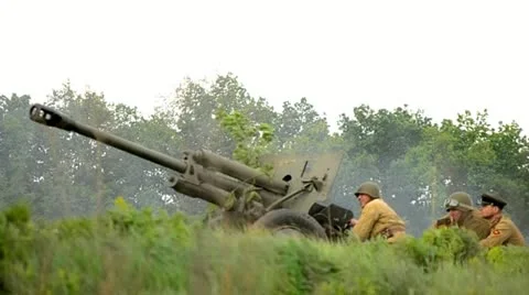 Artillery Stock Footage 11018635