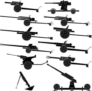 Artillery Stock Illustration