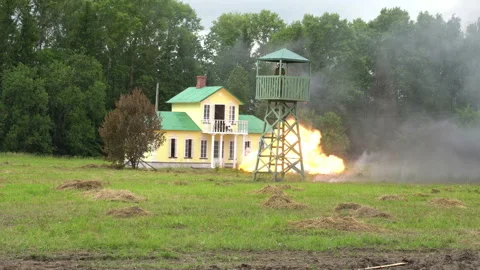 Artillery preparation Video stock 112884375