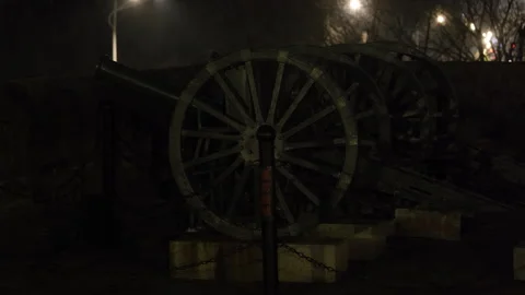 Artillery replica used by the rebels new army on  the revolution of 1911 Video stock 304573228