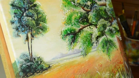 Artis is Drawing Nature Stock Footage 148323127