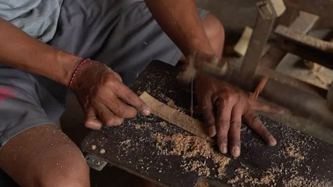 Artisan in Bali Stock Footage 214667095
