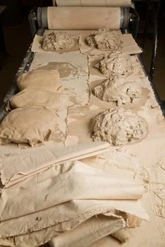 Artisan Clay Craftsmanship in Pottery Workshop Stock Photos