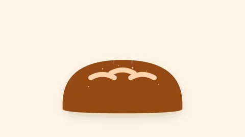 Artisan Golden Bread Loaf Rising Animation with Detailed Scoring and Crust .. Видео 346007158