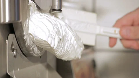Artisan ice cream machine Stock Footage 35321374