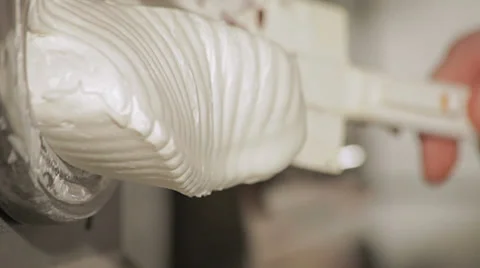 Artisan ice cream machine Stock Footage 35325943