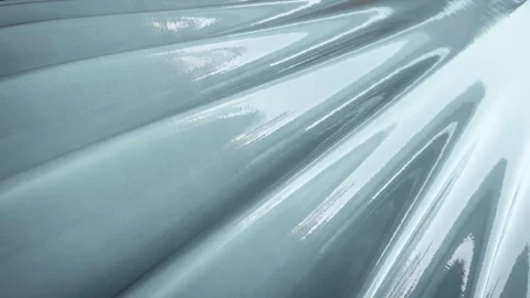 Artisan Pale Celadon Ceramic Fluted Wave 3D Render Seamless Loop Animation Vídeos de archivo 336561507