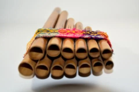 Artisan pan flute Stock Photos