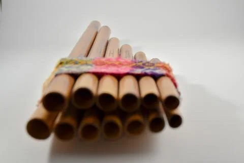 Artisan pan flute Stock Photos
