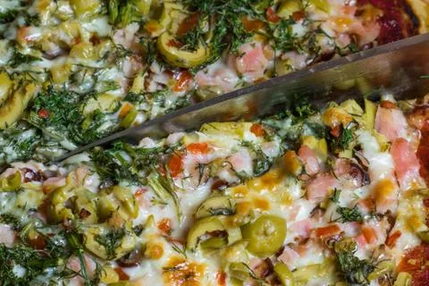 Artisan pizza Stock-Fotos