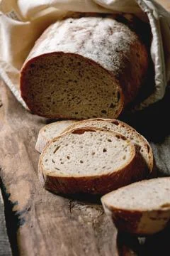Artisan rye-wheat bread Stock Photos