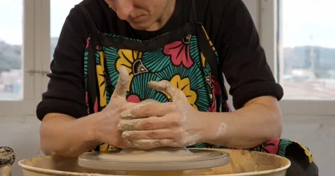 Artisan at the Wheel: Stock Footage 329301795