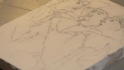 Artisan work in viterbo 2 Stock Footage 153939335