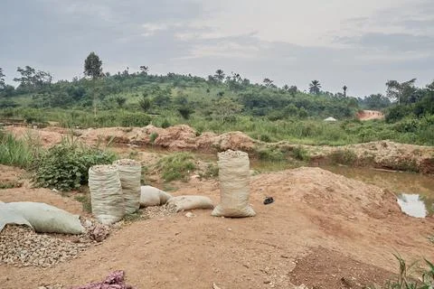 Artisanal gold mining in Mongbwalu, DR Congo, Democratic Republic Of Congo - 29  Stock Photos