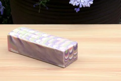 Artisanal handmade cold process soap 库存照片