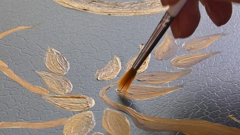 Artist decorator at work Stock-Footage 96729967
