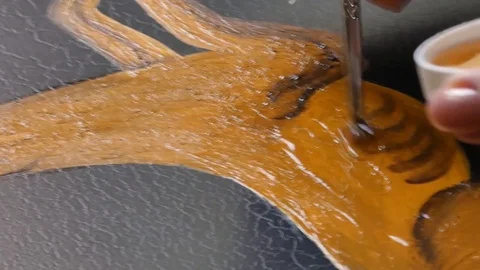 Artist decorator at work Stock-Footage 101779049
