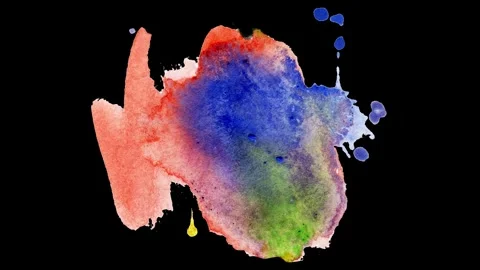 An artist demonstrates the process of creating stunning abstract artwork using Video stock 292759312