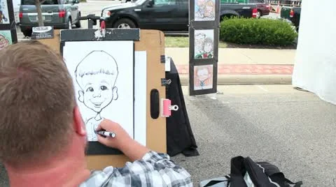 Artist drawing 動画素材 11981388