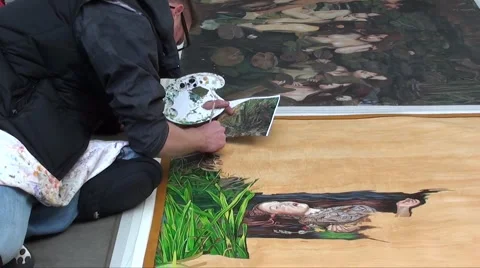 Artist Stock Footage 908508