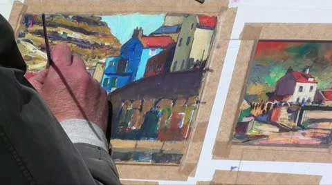 Artist Stock Footage 10950937