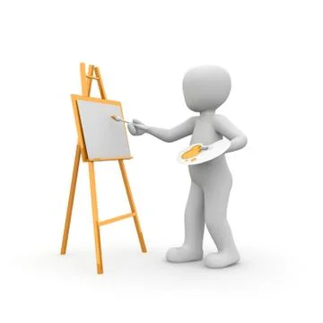 Artist Stock Illustration