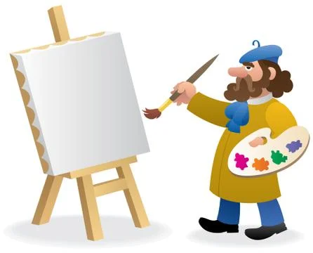 Artist Stock Illustration