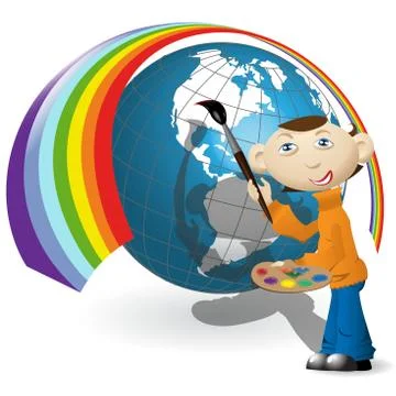 Artist Stock Illustration