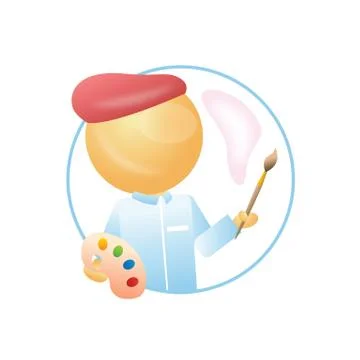 Artist Stock Illustration