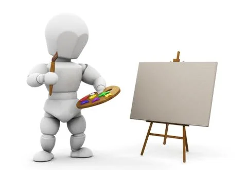 Artist Stock Illustration
